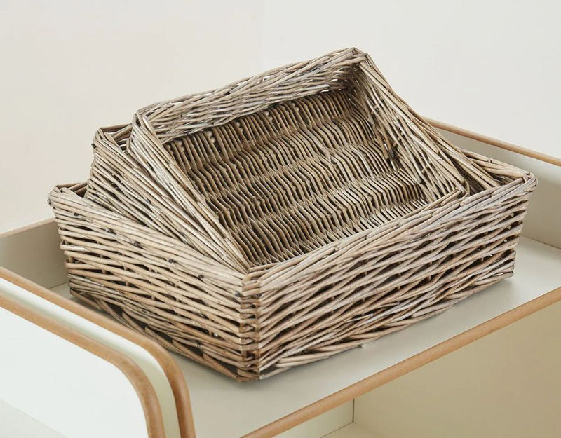 Silvery Padstow Baskets Medium (1Pk), Learning SPACE