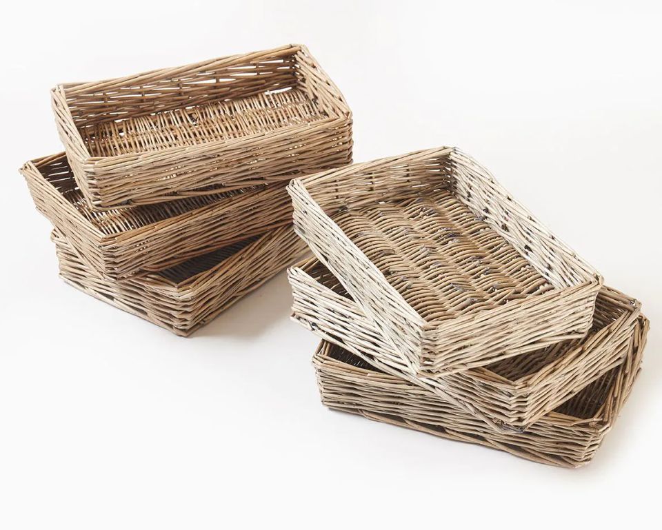 Silvery Padstow Baskets Small (6Pk), Learning SPACE