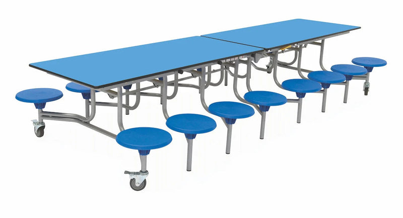 Sixteen Seat Rectangular Mobile Folding Table, Learning SPACE