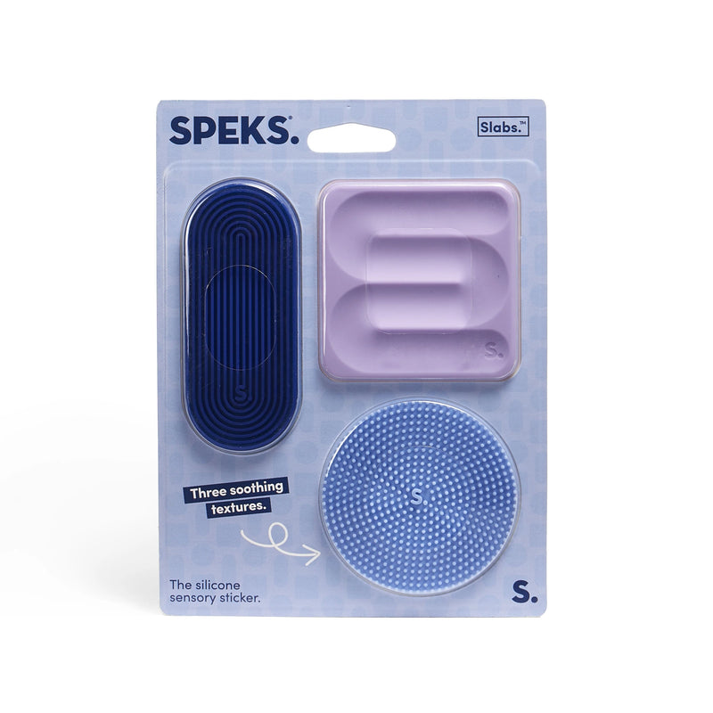 Slabs - The Silicone Sensory Sticker, Blue 3 Pack Sensory toy Learning SPACE