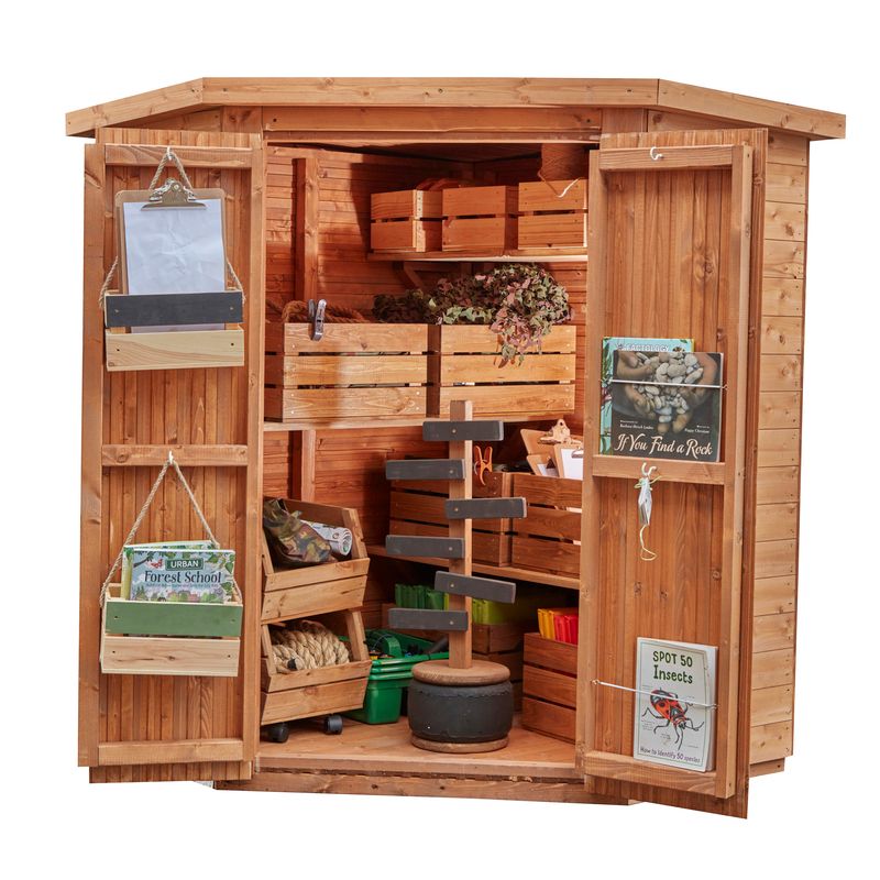 Small Corner Walk In Shed, Learning SPACE