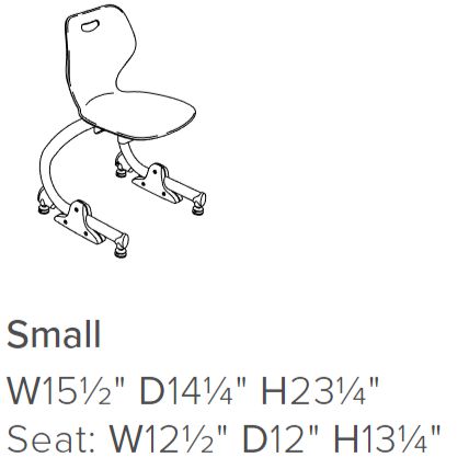 Small Intellect Wave Rocker Chair - Chrome Surfs Up, Learning SPACE