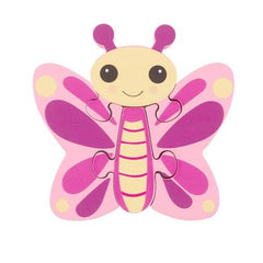 Small Wooden Butterfly Puzzle Toy - 4 Chunky Pieces-2-12 Piece Jigsaw,Baby & Toddler Gifts,Baby Toys,Baby Wooden Toys,Featured,Sound. Peg & Inset Puzzles-Learning SPACE