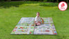 Small World Road Map Indoor/Outdoor Carpet Set of 4, Learning SPACE
