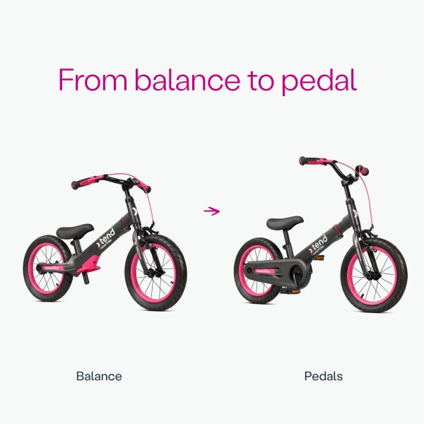 SmarTrike Xtend 3 Stage Bicycle - 12" Balance bike to Pedal bike 14", Learning SPACE
