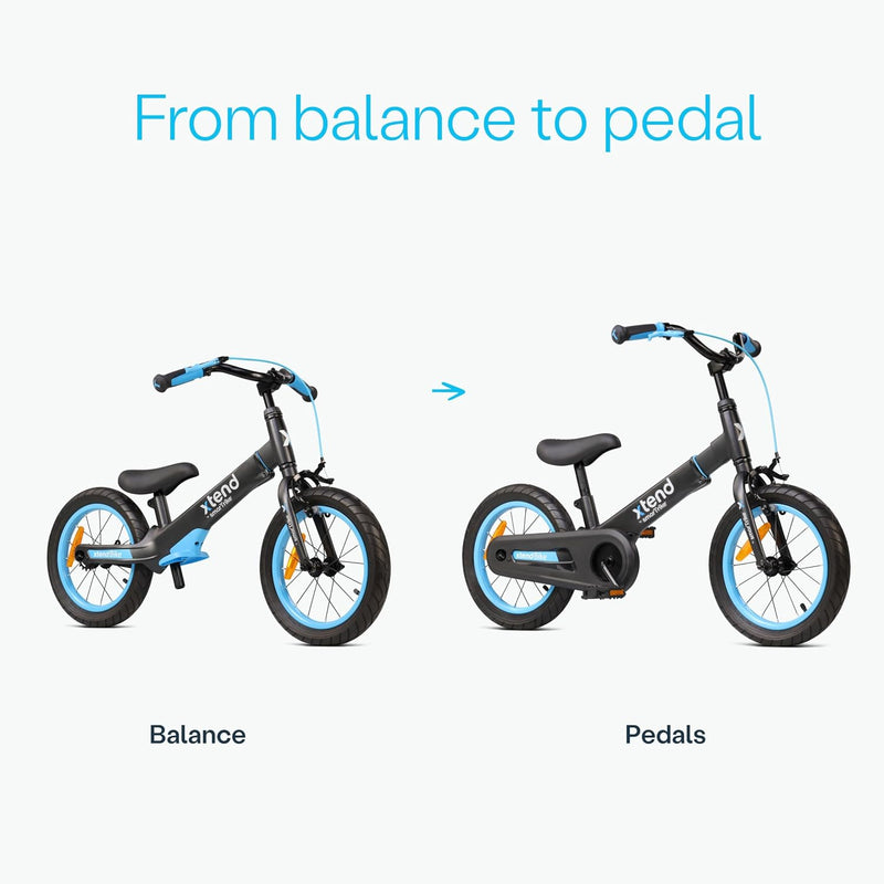 SmarTrike Xtend 3 Stage Bicycle - 12" Balance bike to Pedal bike 14", Learning SPACE