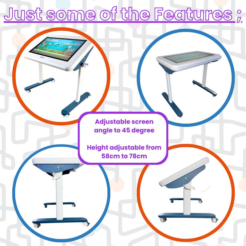 Smart TV 32” Interactive Touchscreen Table, Early Education & Smart Toys Learning SPACE