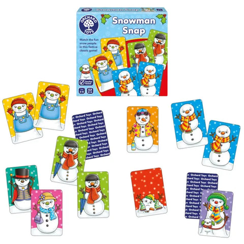 Snowman Snap Matching Game-Calming & Anxiety,Christmas,Christmas 2025,communication,Matching,Stocking Stuffers,Table Top & Family Games-Learning SPACE