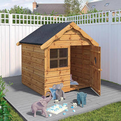 Snug Playhouse - Optional Tower With Slide or Activity Set-Dropship,Forest School & Outdoor Garden Equipment,Mercia Garden Products,Outdoor Playhouse,Play Houses,Playground Equipment,Playhouses-Playhouse Only-Mainland UK Install-SI-002-002-0001-SI-INSTALL090-Learning SPACE