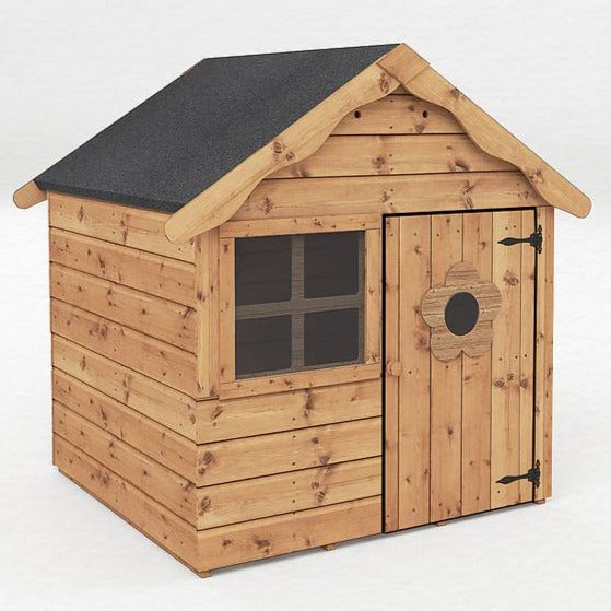 Snug Playhouse - Optional Tower With Slide or Activity Set-Dropship,Forest School & Outdoor Garden Equipment,Mercia Garden Products,Outdoor Playhouse,Play Houses,Playground Equipment,Playhouses-Playhouse Only-No Install-SI-002-002-0001-Learning SPACE