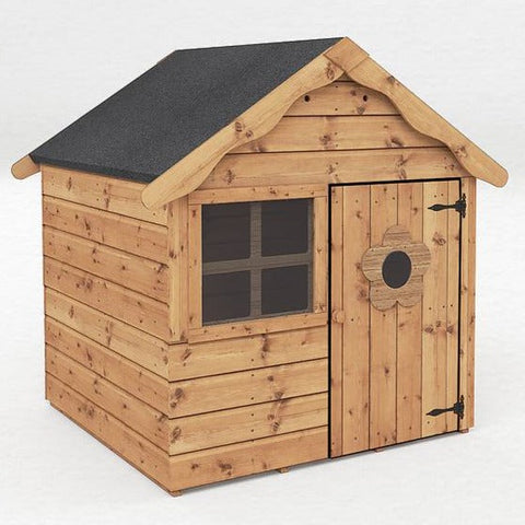 Snug Playhouse - Optional Tower With Slide or Activity Set-Dropship,Forest School & Outdoor Garden Equipment,Mercia Garden Products,Outdoor Playhouse,Play Houses,Playground Equipment,Playhouses-Playhouse Only-No Install-SI-002-002-0001-Learning SPACE