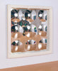 Soft Frame Mirror with 9 Dome Silver Bubbles (840mm), Learning SPACE