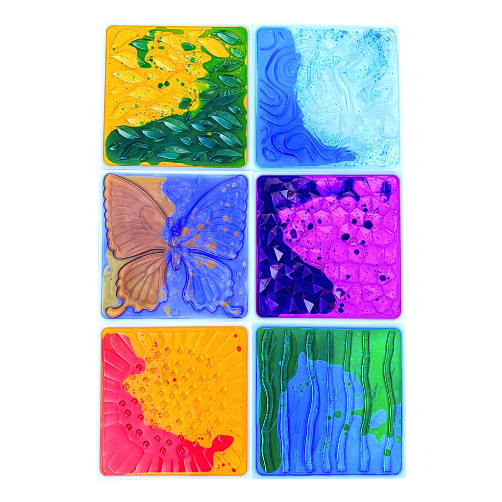 Soft Textured Sensory Floor Tiles – Set of 6