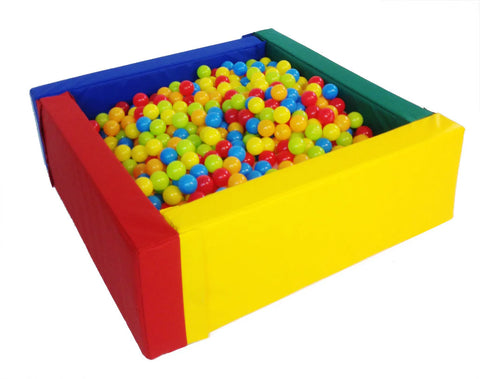Softplay Ballpool / Play Pen – Square-Ball Pits,Play Dens,Soft Play Sets-Learning SPACE