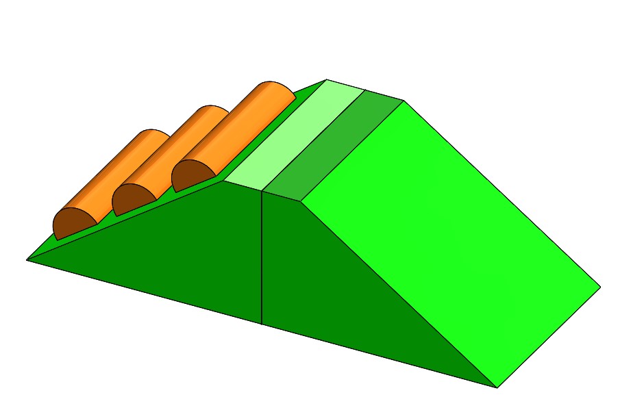 Softplay Modular Sets Sets-Educational Soft Play,Sensory Climbing Equipment,Soft Play Sets-2 Piece Slide-2PieceSlide-Learning SPACE