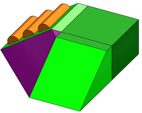 Softplay Modular Sets Sets-Educational Soft Play,Sensory Climbing Equipment,Soft Play Sets-4 Piece Corner Slide-4PieceCorner-Learning SPACE