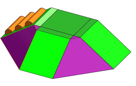 Softplay Modular Sets Sets-Educational Soft Play,Sensory Climbing Equipment,Soft Play Sets-6 Piece Wall Slide-6PieceWall-Learning SPACE