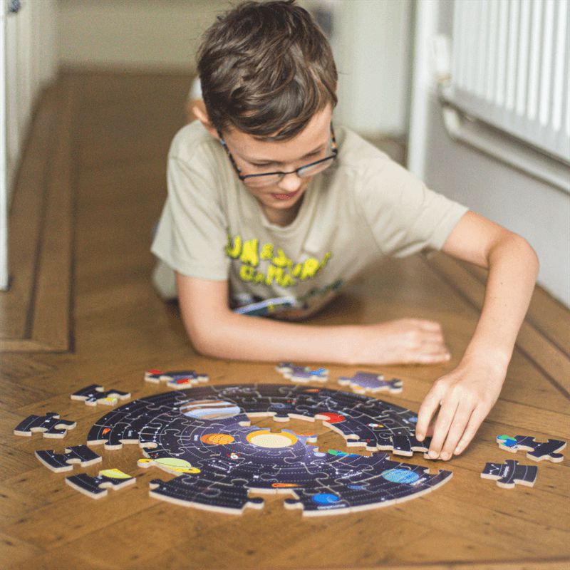 Solar System Circular Floor Puzzle, Learning SPACE
