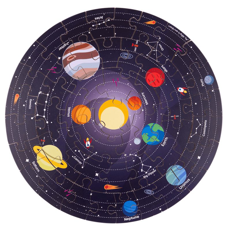 Solar System Circular Floor Puzzle, Learning SPACE