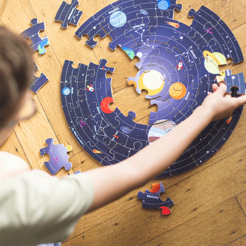 Solar System Circular Floor Puzzle, Learning SPACE