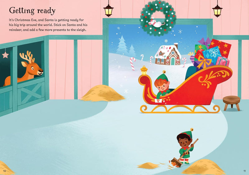 Sparkly Santa Sticker Book, Learning SPACE