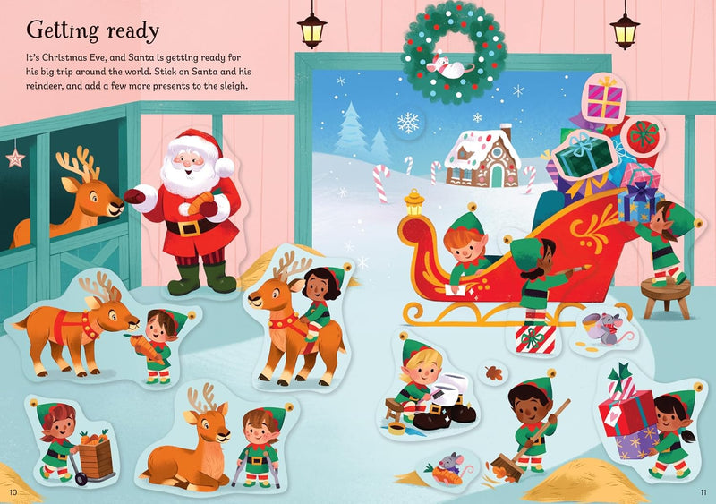 Sparkly Santa Sticker Book, Learning SPACE