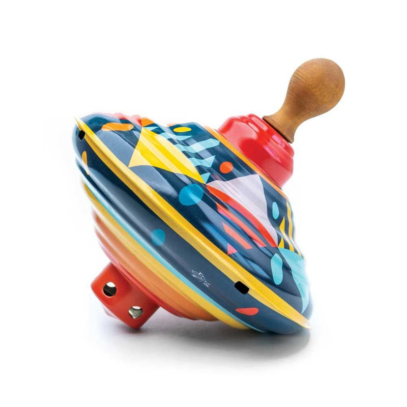 Spinning Top with Sound/Wood Handle -Confetti, Learning SPACE