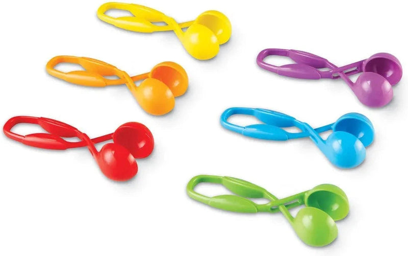 Squeezy Tweezers™ Pack of 6 - For Fine Motor Skills, Learning SPACE