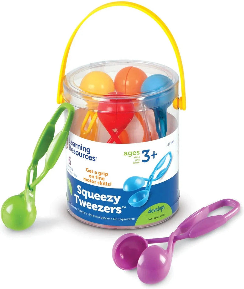 Squeezy Tweezers™ Pack of 6 - For Fine Motor Skills, Learning SPACE