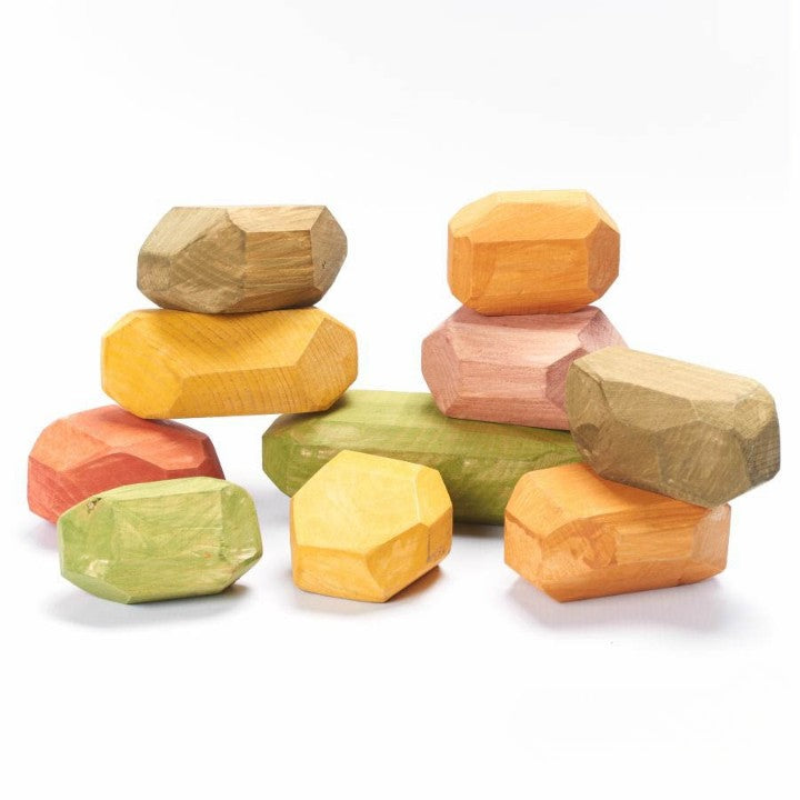 Stackable Coloured Boulders Set (10Pk), Learning SPACE
