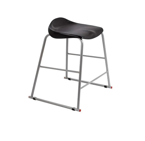 Stackable Titan Stool, Size 4 Black Learning SPACE