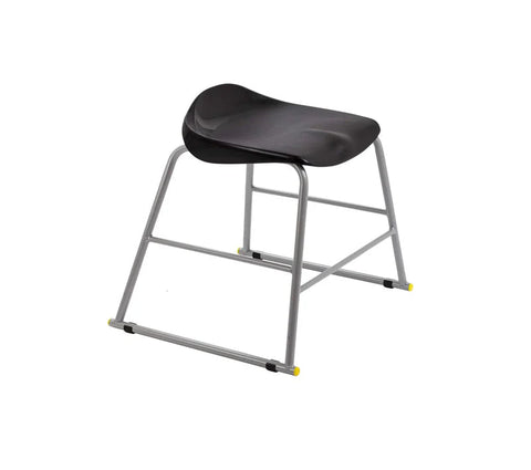 Stackable Titan Stool, Size 3 Black Learning SPACE