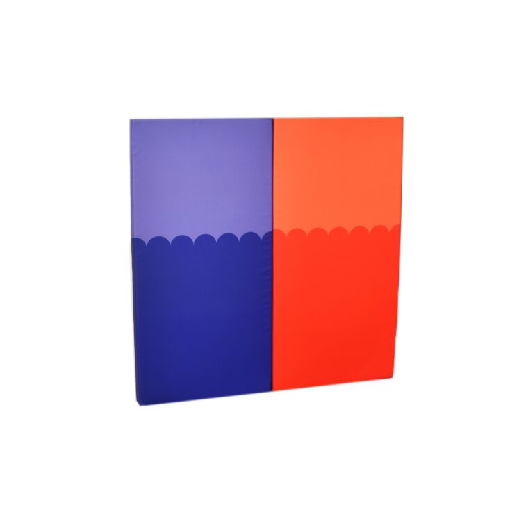 Standard 1.2m Soft Play Wall Pads, Red/Blue - Pair Learning SPACE