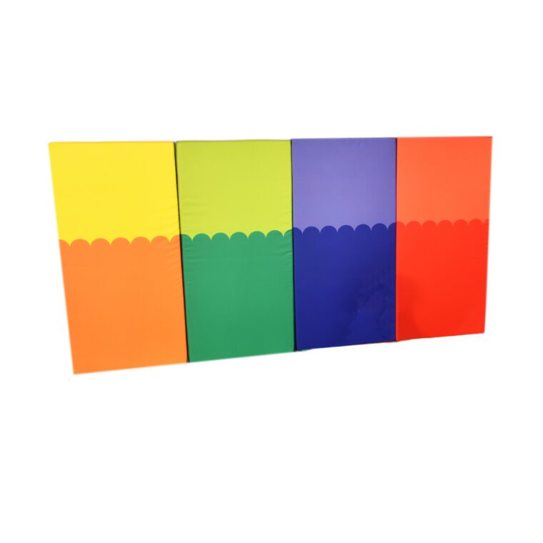 Standard 1.2m Soft Play Wall Pads, Green/Yellow/Red/Blue - Set of 4 Learning SPACE