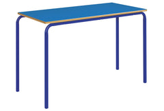 Steel Frame Blue Table FLASH SALE-Classroom Furniture,Classroom Table,Metalliform,Rectangular,Table,Wellbeing Furniture-Learning SPACE