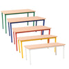 Steel Rectangular School Tables - BLUE, Learning SPACE