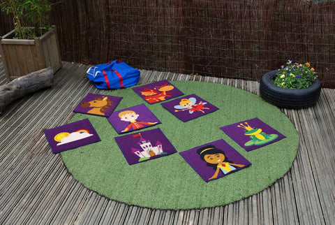 Storytime 32 Interactive Carpet Tiles with holdall, Learning SPACE