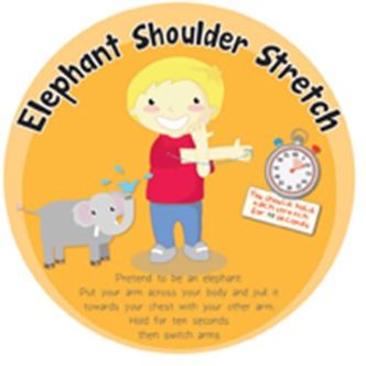 Stretches Set of 6 Outdoor Sign, Learning SPACE