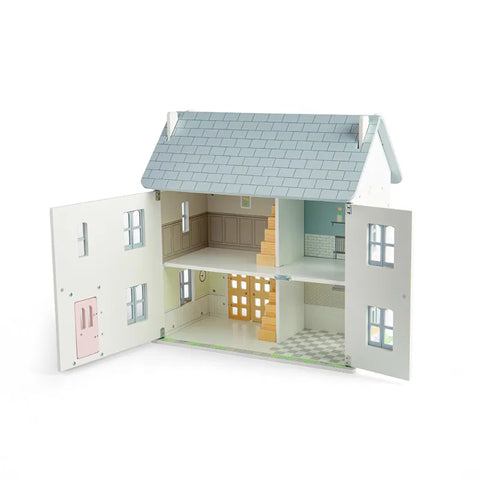 Summer Cottage Doll's House-Dolls & Doll Houses,Dropship,Games & Toys,Gifts For 3-5 Years Old,Imaginative Play,Small World,Stock,Tidlo Toys-Learning SPACE