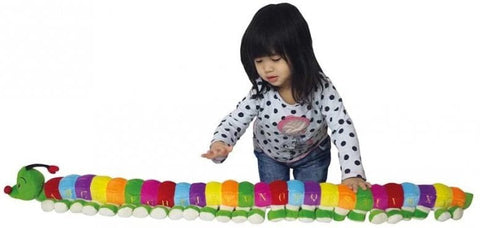Super Long Casey The ABC Caterpillar-Baby Soft Toys,Calmer Classrooms,Calming & Anxiety,Calming and Relaxation,Comfort Toys,Dyslexia,Early Years Literacy,eduk8,Games & Toys,Gifts For 3-5 Years Old,Helps With,Learn Alphabet & Phonics,Literacy Toys,Nursery,Primary Literacy,Sleep Issues-Learning SPACE