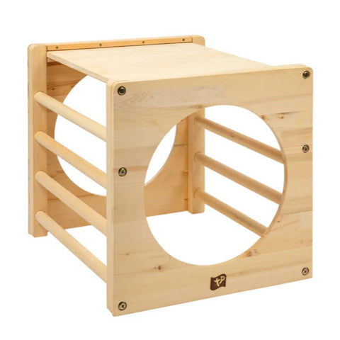 TP Active-Tots Wooden Climbing Cube (UK Mainland Only), Learning SPACE