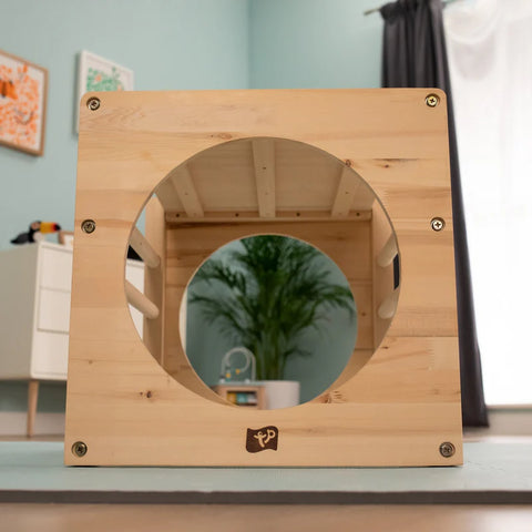 TP Active-Tots Wooden Climbing Cube With Easel Accessory (UK Mainland Only), Learning SPACE