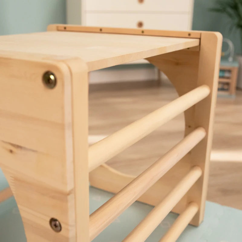 TP Active-Tots Wooden Climbing Cube With Easel Accessory (UK Mainland Only), Learning SPACE