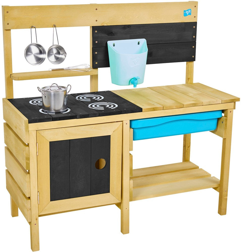 TP Deluxe Wooden Mud Kitchen-Forest School & Outdoor Garden Equipment,Imaginative Play,Kitchens & Shops & School,Messy Play,Mud Kitchen,Outdoor Sand & Water Play,Playground Equipment,Stock,TP Toys,Water & Sand Toys-Learning SPACE