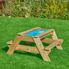 TP Deluxe Wooden Picnic Table Sandpit (UK Mainland Only)-Bench,Dropship,Messy Play,Outdoor Sand & Water Play,Outdoor Sand Pits,Picnic Table,TP Toys,Water & Sand Toys,Wooden Table-Learning SPACE