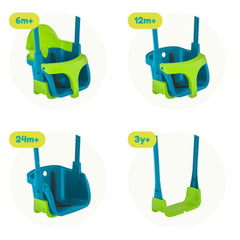 TP Double Metal Swing Set (UK Mainland Only)-Baby Swings,Dropship,Gross Motor and Balance Skills,Helps With,Outdoor Swings,Playground Equipment,TP Toys,UPOUAWEH7561-Learning SPACE