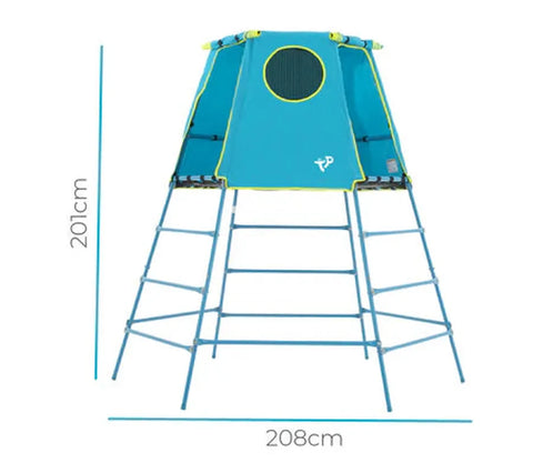 TP Explorer Metal Climbing Frame - Blue Edition (UK Mainland Only)-Dropship,Outdoor Climbing Frames,Outdoor Play,Outdoor Playhouse,Outdoor Swings,TP Toys-Learning SPACE
