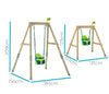 TP Forest Acorn Growable Wooden Swing Set With Quadpod (UK Mainland Only), Learning SPACE