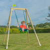TP Forest Acorn Growable Wooden Swing Set With Quadpod (UK Mainland Only), Learning SPACE