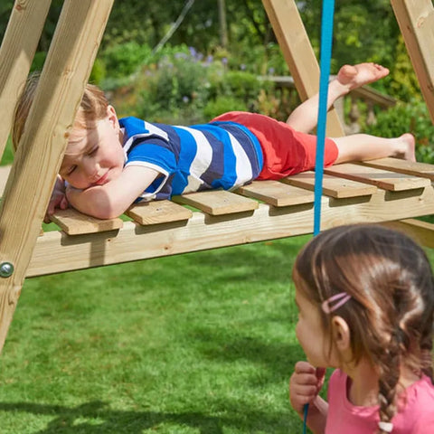 TP Forest Multiplay Double Wooden Swing Set & Slide (UK Mainland Only)-Dropship,Outdoor Slides,Outdoor Swings,swing,TP Toys,UPOUAWEH7561-Learning SPACE